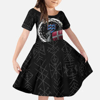 Denmark Viking Drakkar Family Matching Summer Maxi Dress and Hawaiian Shirt Viking Blood - Wonder Print Shop