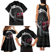 Denmark Viking Drakkar Family Matching Tank Maxi Dress and Hawaiian Shirt Viking Blood - Wonder Print Shop