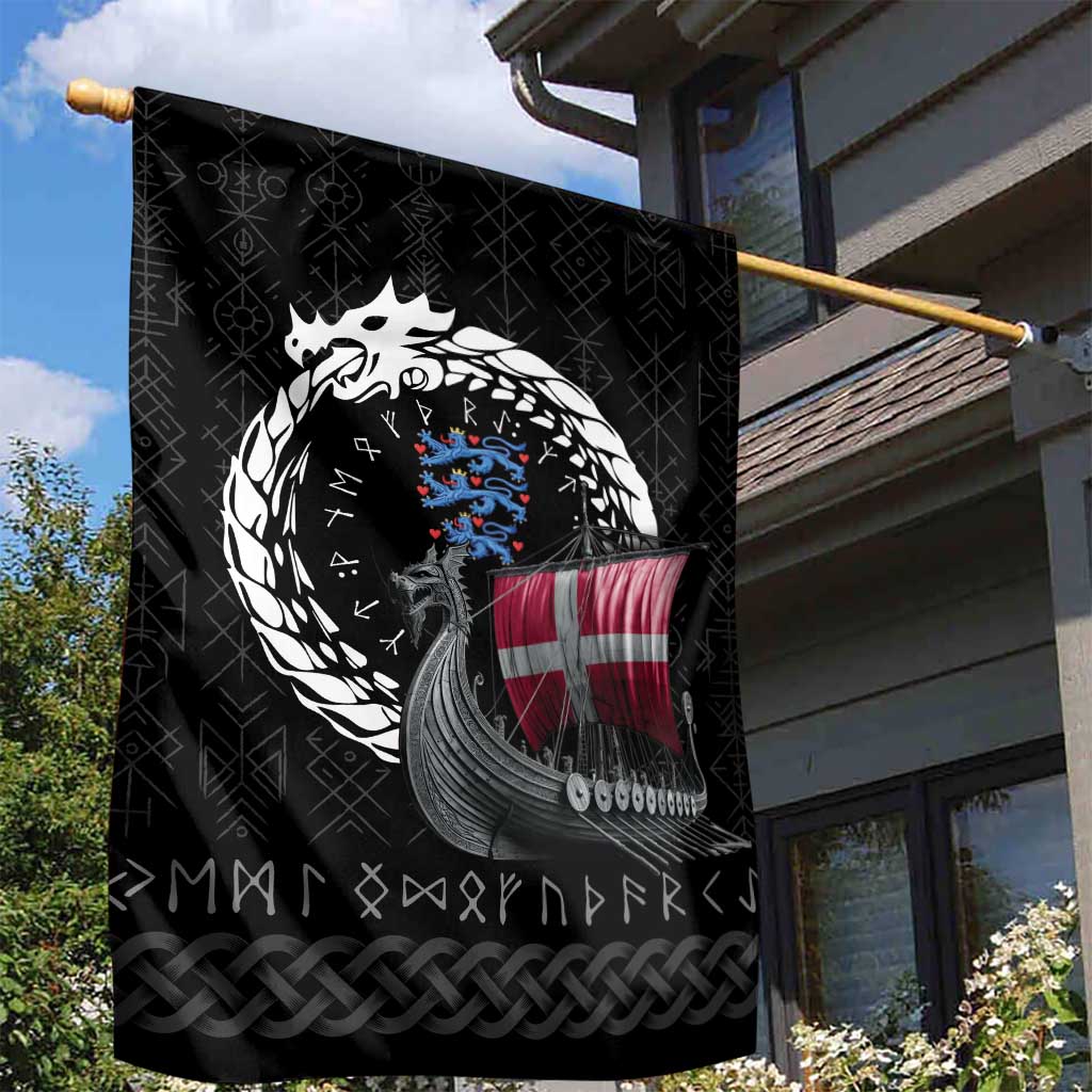 Denmark Viking Drakkar Garden Flag Viking Blood - Wonder Print Shop