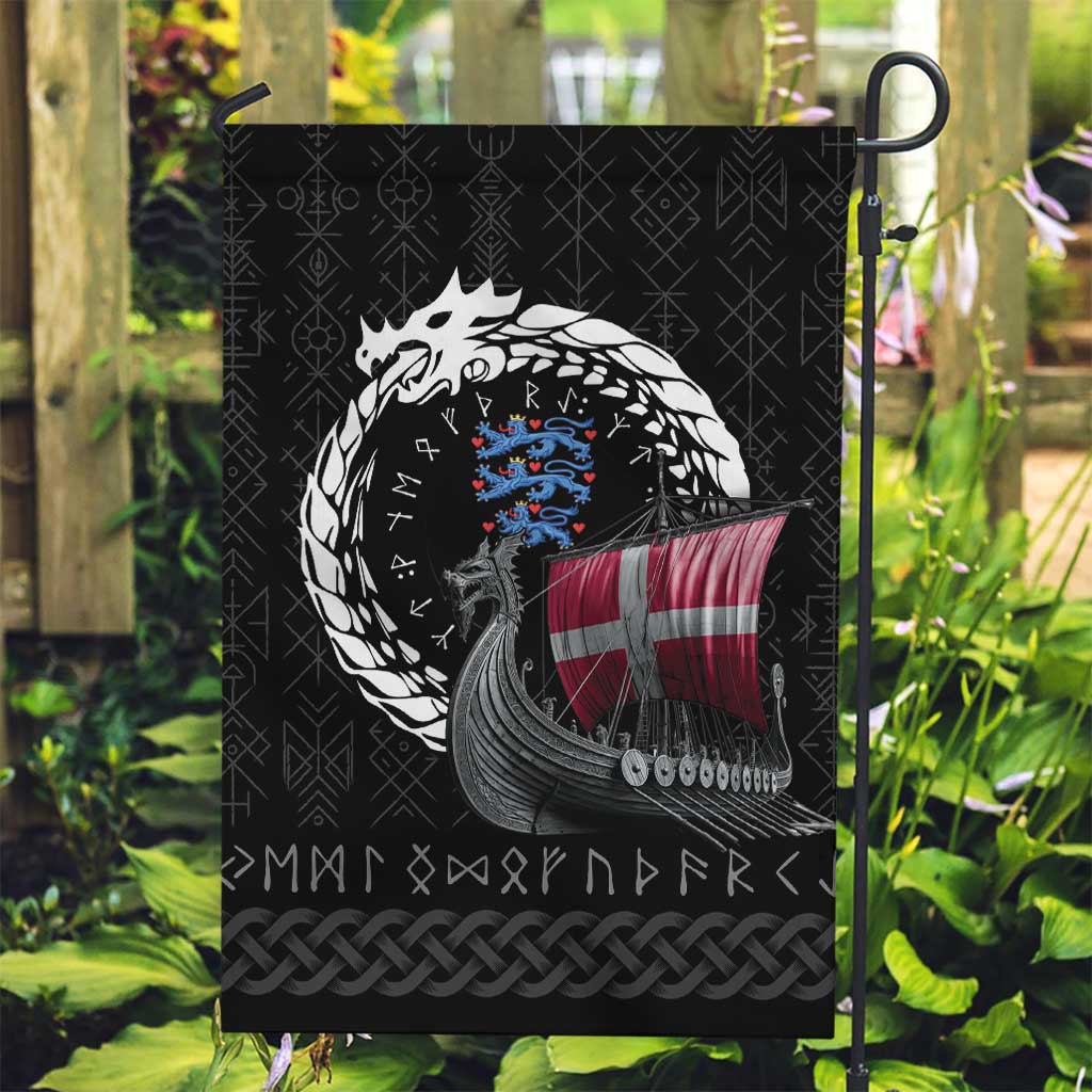 Denmark Viking Drakkar Garden Flag Viking Blood - Wonder Print Shop