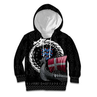 Denmark Viking Drakkar Kid Hoodie Viking Blood - Wonder Print Shop