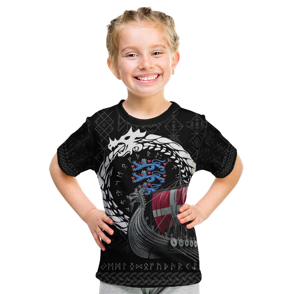 Denmark Viking Drakkar Kid T Shirt Viking Blood - Wonder Print Shop
