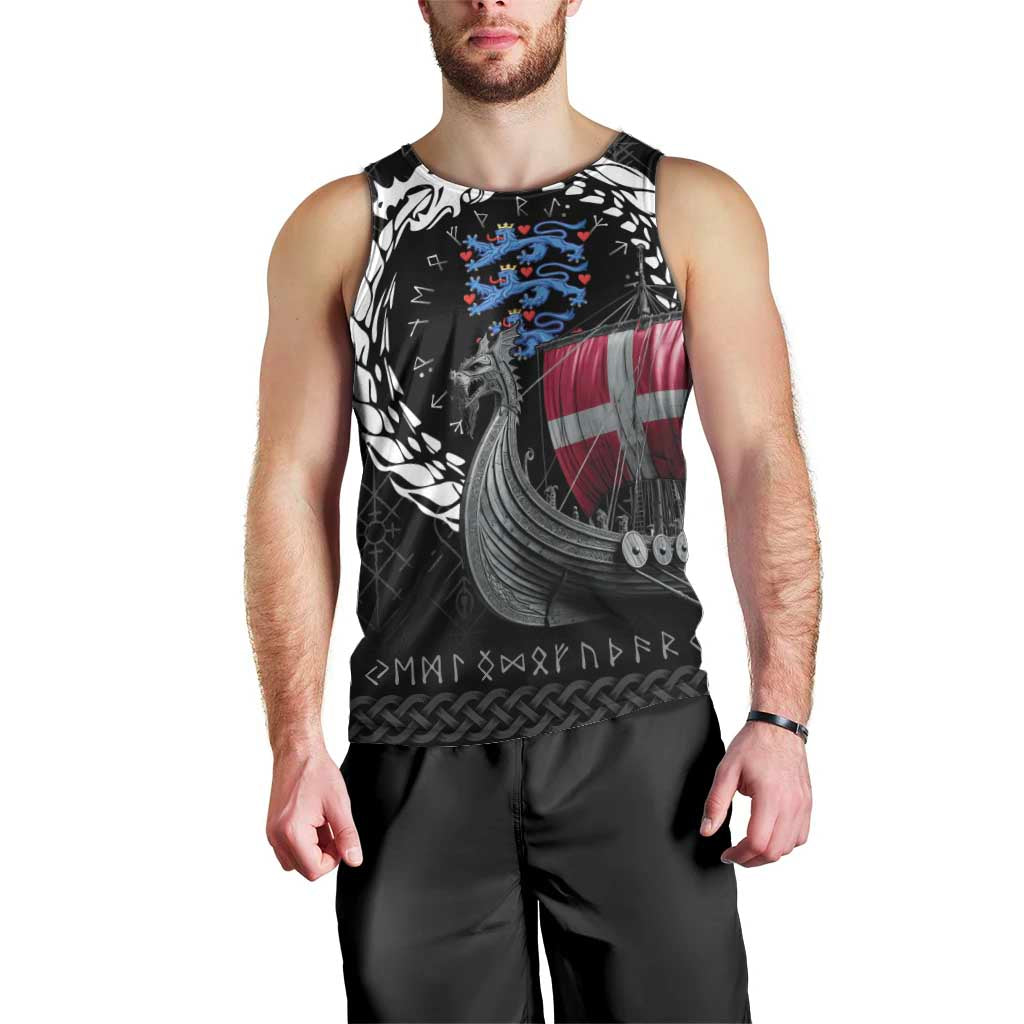 Denmark Viking Drakkar Men Tank Top Viking Blood - Wonder Print Shop