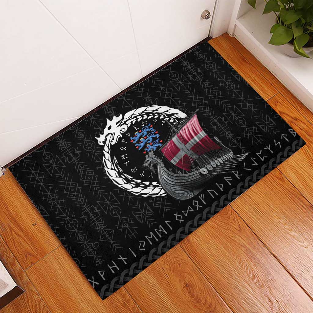 Denmark Viking Drakkar Rubber Doormat Viking Blood - Wonder Print Shop