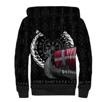 Denmark Viking Drakkar Sherpa Hoodie Viking Blood - Wonder Print Shop