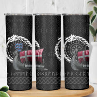 Denmark Viking Drakkar Skinny Tumbler Viking Blood - Wonder Print Shop
