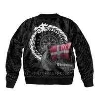 Denmark Viking Drakkar Sleeve Zip Bomber Jacket Viking Blood - Wonder Print Shop