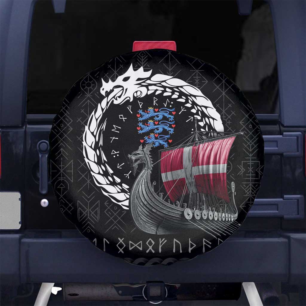Denmark Viking Drakkar Spare Tire Cover Viking Blood - Wonder Print Shop