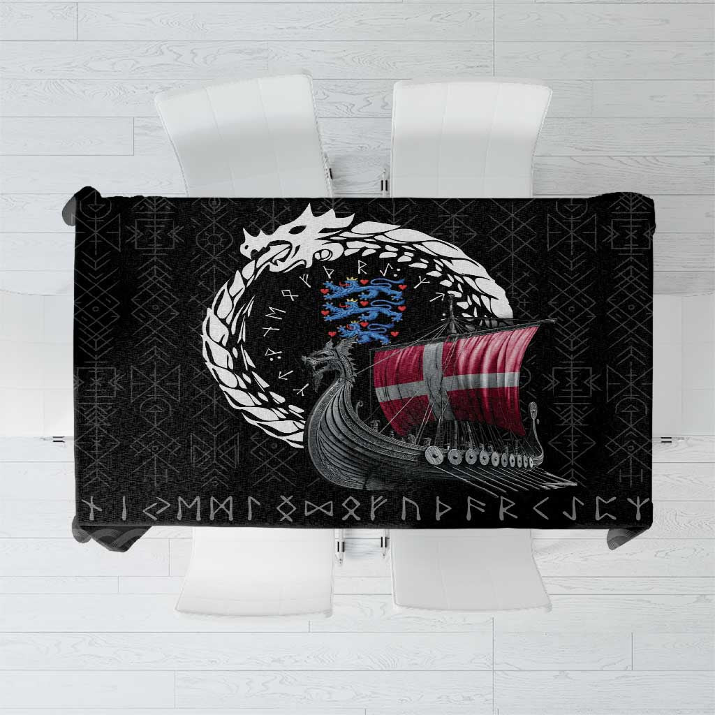 Denmark Viking Drakkar Tablecloth Viking Blood - Wonder Print Shop