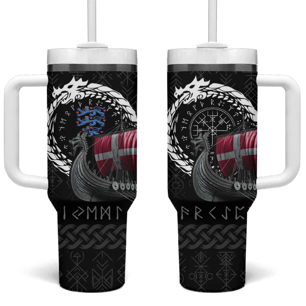 Denmark Viking Drakkar Tumbler With Handle Viking Blood - Wonder Print Shop