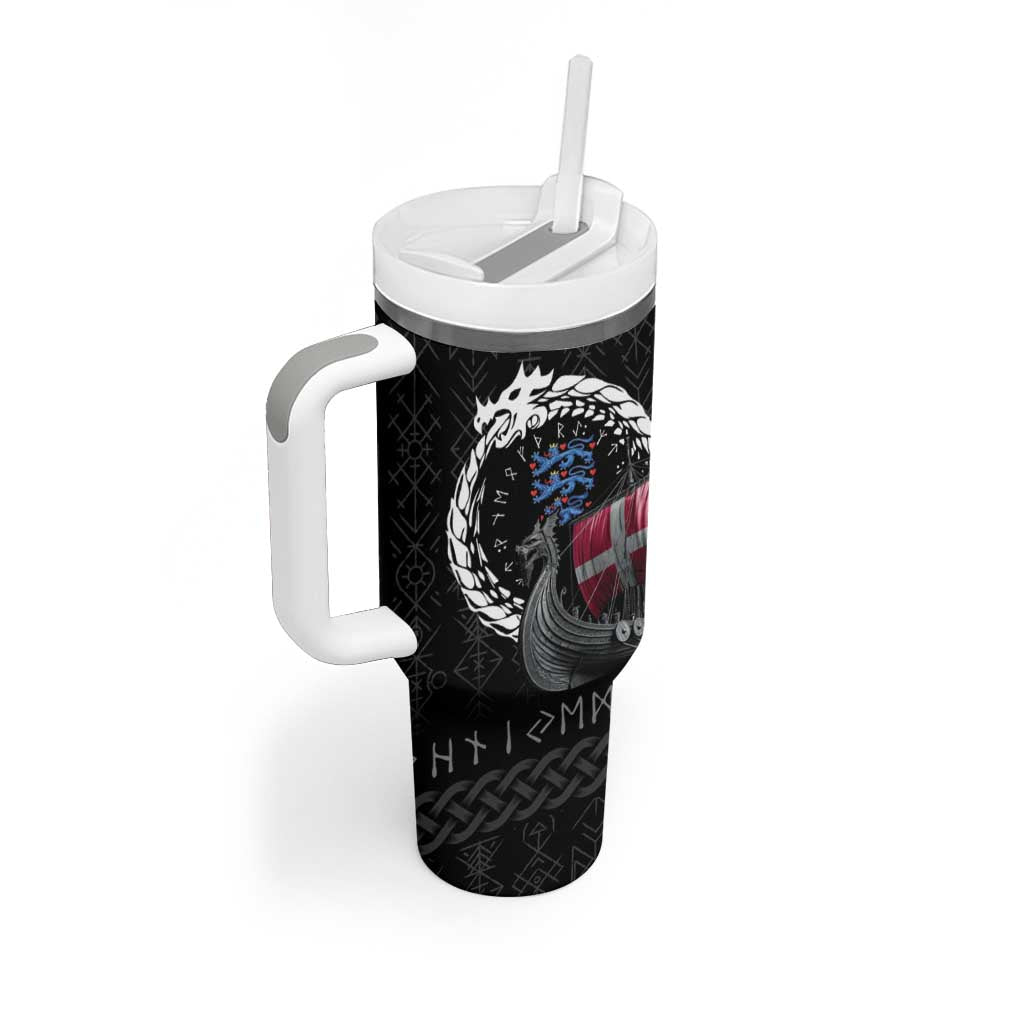 Denmark Viking Drakkar Tumbler With Handle Viking Blood - Wonder Print Shop