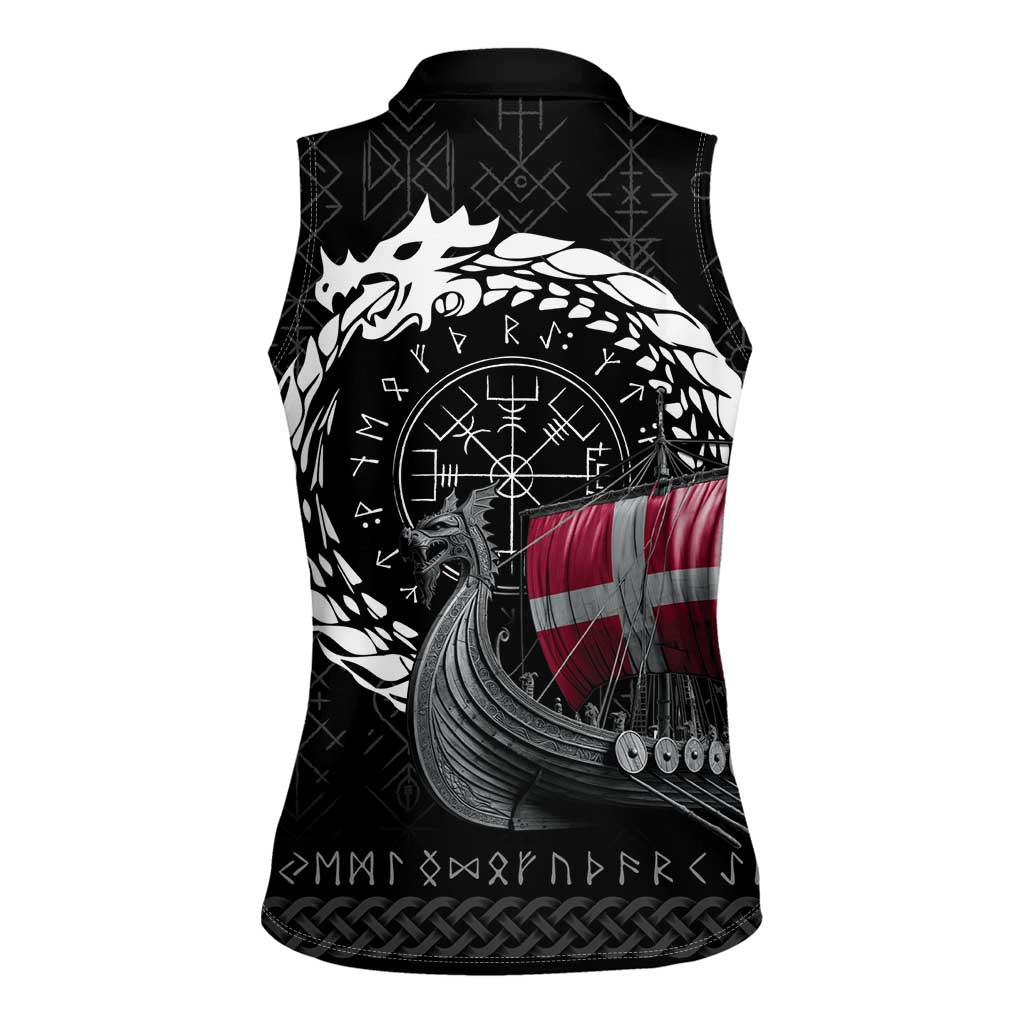 Denmark Viking Drakkar Women Sleeveless Polo Shirt Viking Blood - Wonder Print Shop