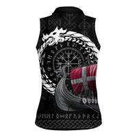 Denmark Viking Drakkar Women Sleeveless Polo Shirt Viking Blood - Wonder Print Shop