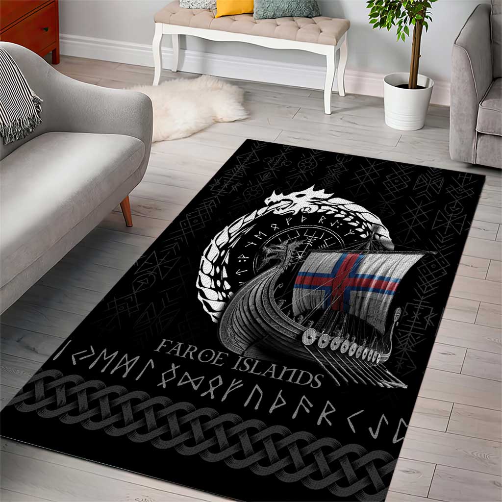 Faroe Islands Viking Drakkar Area Rug Viking Blood - Wonder Print Shop