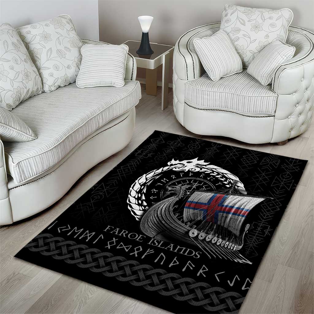 Faroe Islands Viking Drakkar Area Rug Viking Blood - Wonder Print Shop