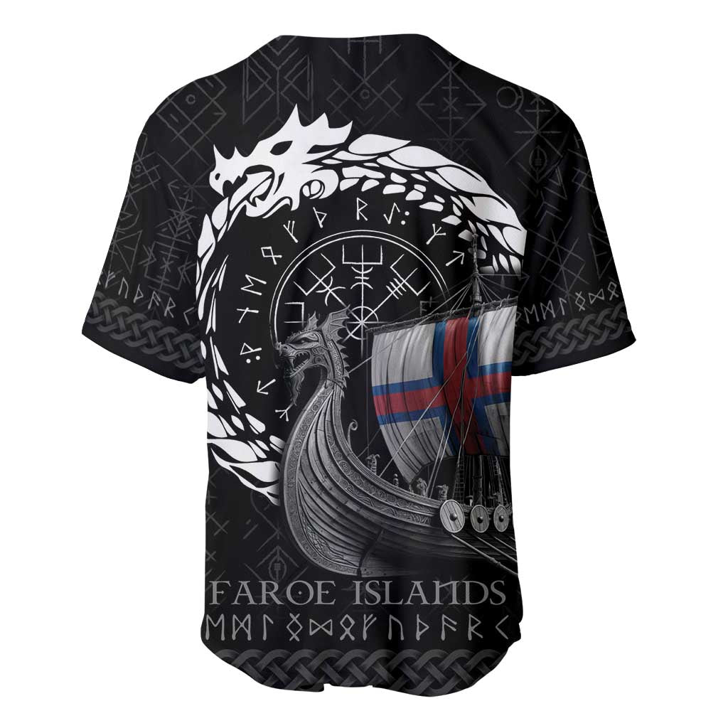 Faroe Islands Viking Drakkar Baseball Jersey Viking Blood - Wonder Print Shop
