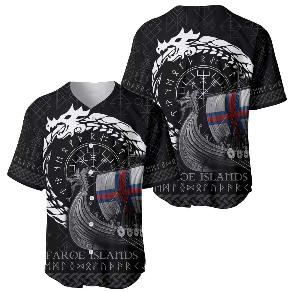Faroe Islands Viking Drakkar Baseball Jersey Viking Blood - Wonder Print Shop