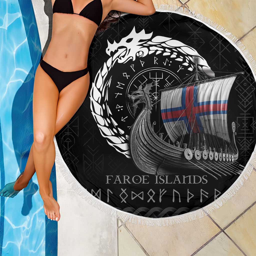 Faroe Islands Viking Drakkar Beach Blanket Viking Blood - Wonder Print Shop