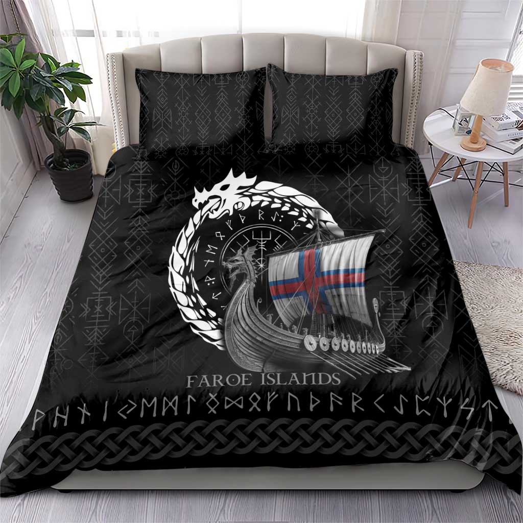 Faroe Islands Viking Drakkar Bedding Set Viking Blood - Wonder Print Shop