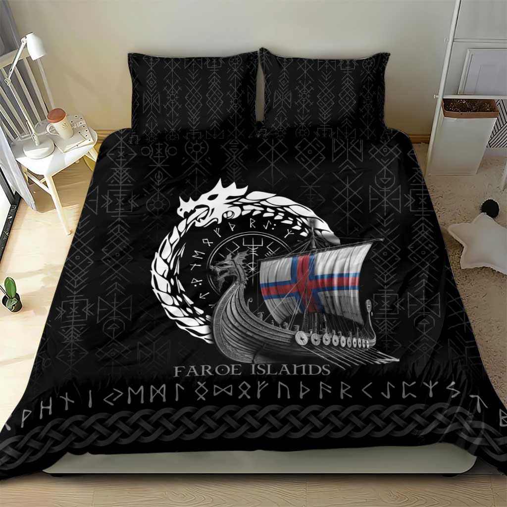 Faroe Islands Viking Drakkar Bedding Set Viking Blood - Wonder Print Shop