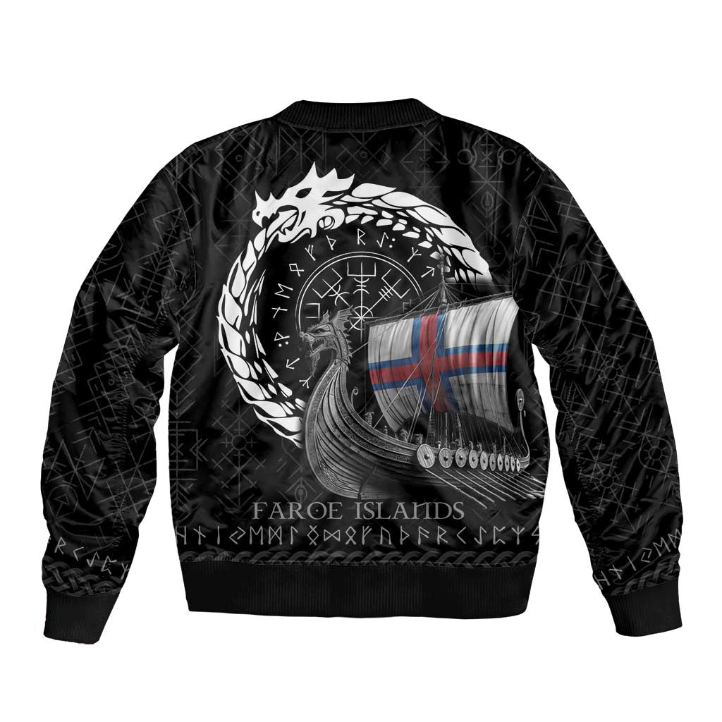 Faroe Islands Viking Drakkar Bomber Jacket Viking Blood - Wonder Print Shop
