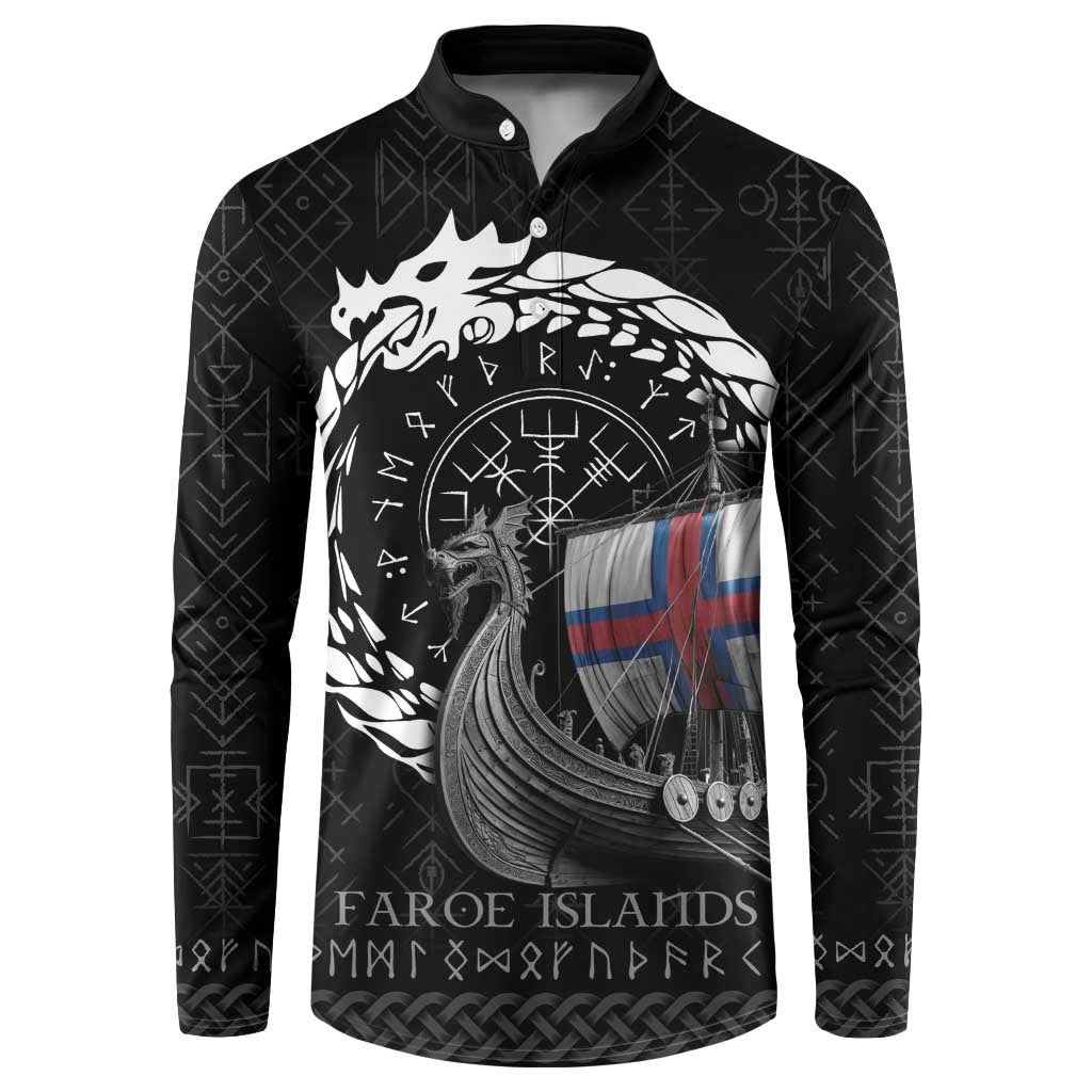 Faroe Islands Viking Drakkar Button Sweatshirt Viking Blood - Wonder Print Shop