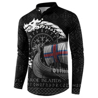 Faroe Islands Viking Drakkar Button Sweatshirt Viking Blood - Wonder Print Shop