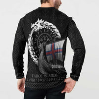 Faroe Islands Viking Drakkar Button Sweatshirt Viking Blood - Wonder Print Shop