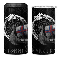 Faroe Islands Viking Drakkar 4 in 1 Can Cooler Tumbler Viking Blood - Wonder Print Shop