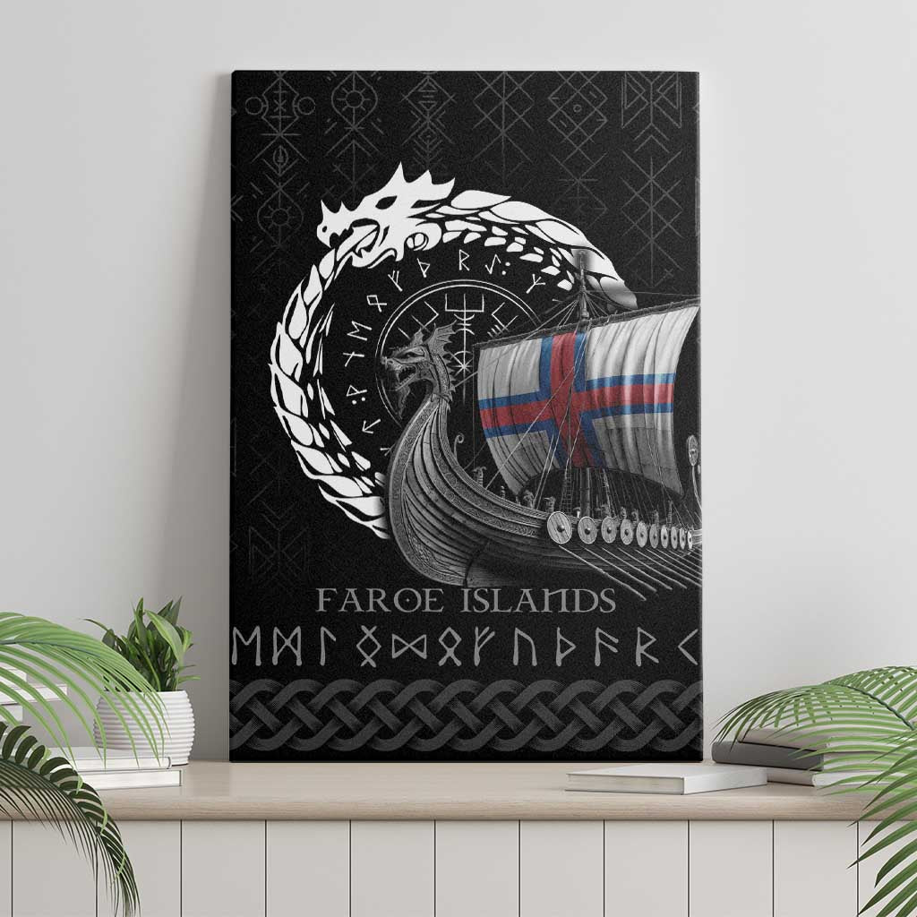 Faroe Islands Viking Drakkar Canvas Wall Art Viking Blood - Wonder Print Shop