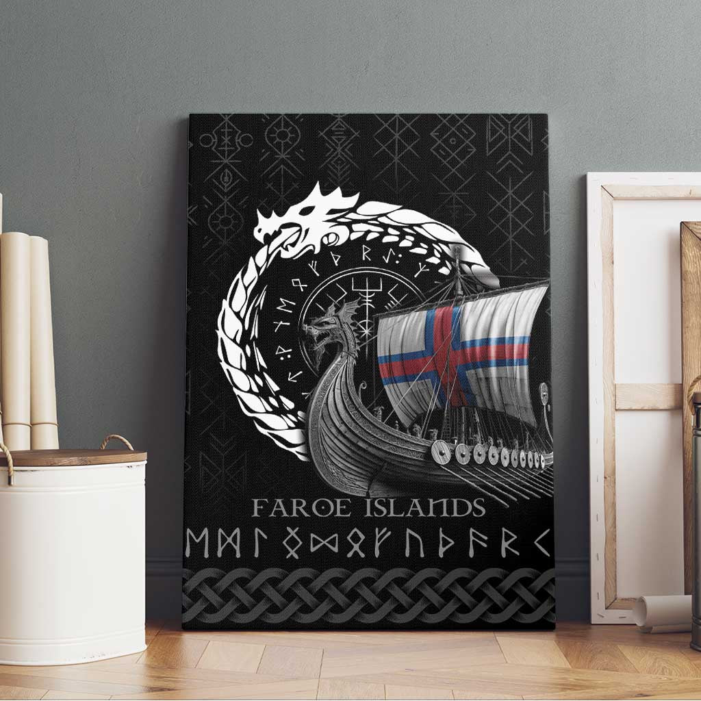 Faroe Islands Viking Drakkar Canvas Wall Art Viking Blood - Wonder Print Shop