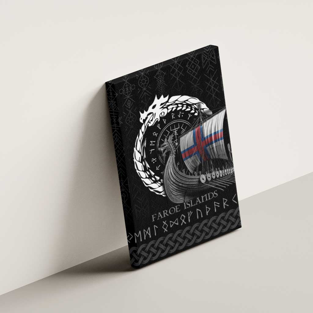 Faroe Islands Viking Drakkar Canvas Wall Art Viking Blood - Wonder Print Shop