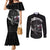 Faroe Islands Viking Drakkar Couples Matching Mermaid Dress and Long Sleeve Button Shirt Viking Blood - Wonder Print Shop