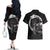 Faroe Islands Viking Drakkar Couples Matching Off The Shoulder Long Sleeve Dress and Hawaiian Shirt Viking Blood - Wonder Print Shop