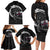 Faroe Islands Viking Drakkar Family Matching Long Sleeve Bodycon Dress and Hawaiian Shirt Viking Blood - Wonder Print Shop