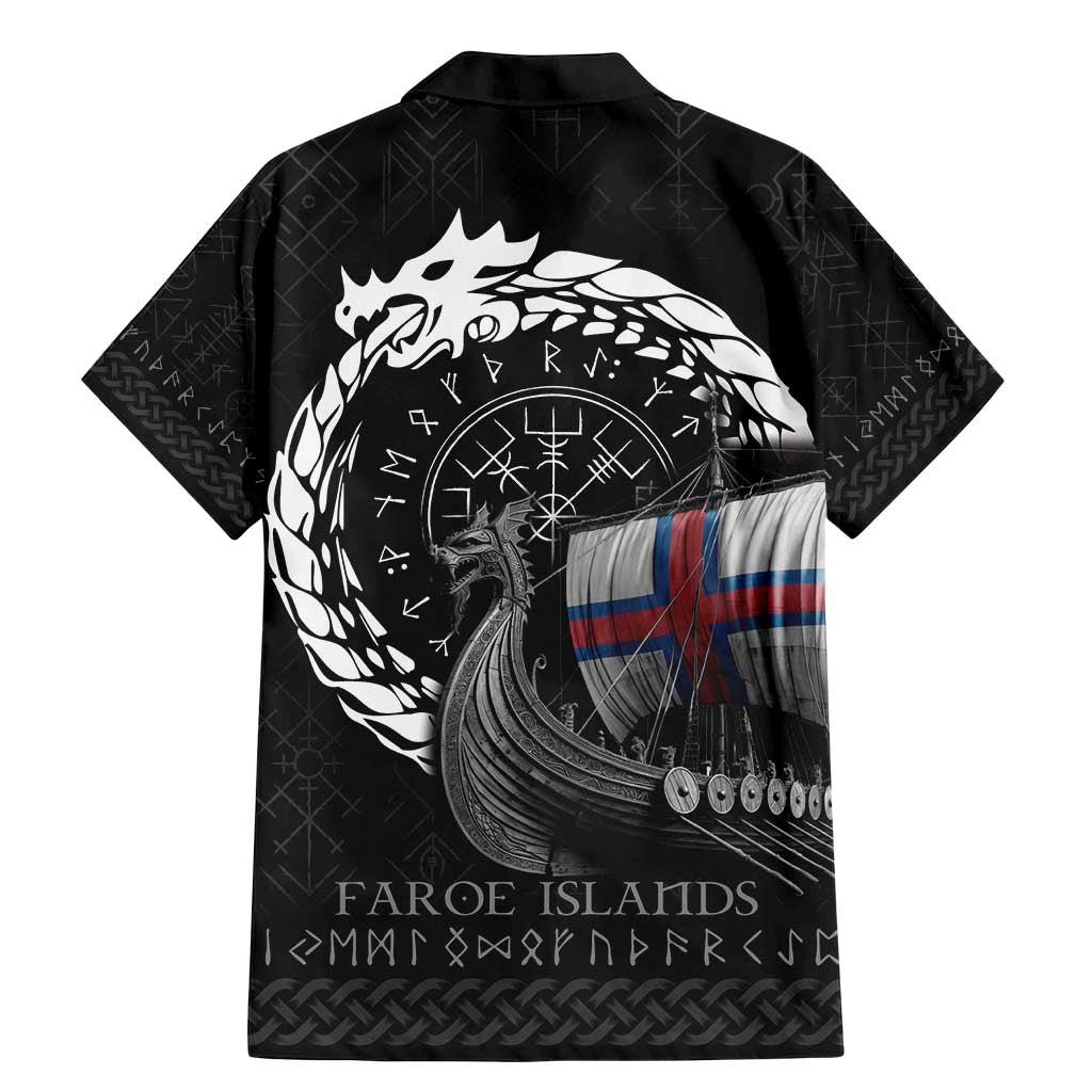 Faroe Islands Viking Drakkar Family Matching Mermaid Dress and Hawaiian Shirt Viking Blood - Wonder Print Shop