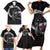 Faroe Islands Viking Drakkar Family Matching Short Sleeve Bodycon Dress and Hawaiian Shirt Viking Blood - Wonder Print Shop