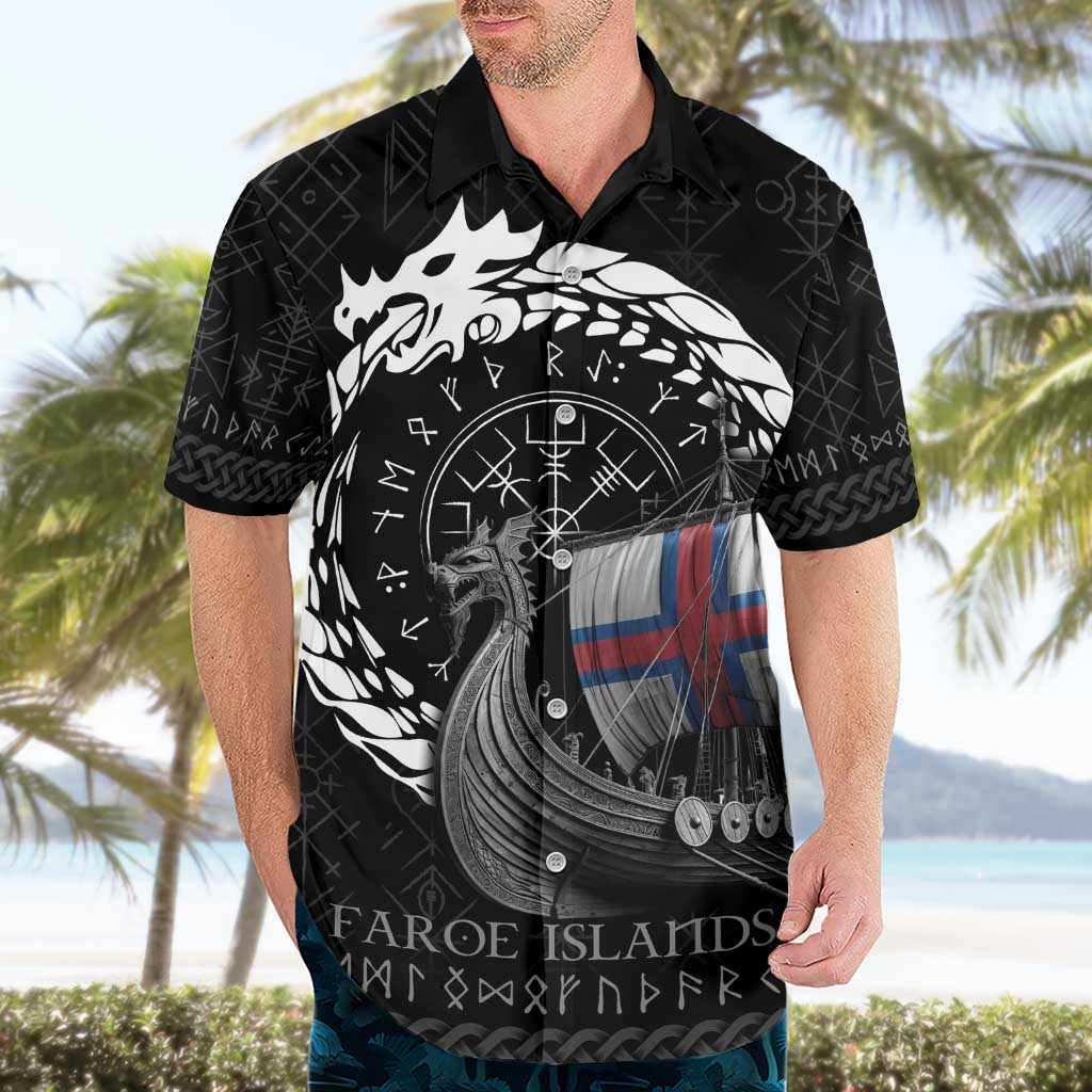 Faroe Islands Viking Drakkar Hawaiian Shirt Viking Blood - Wonder Print Shop