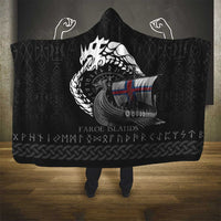Faroe Islands Viking Drakkar Hooded Blanket Viking Blood - Wonder Print Shop