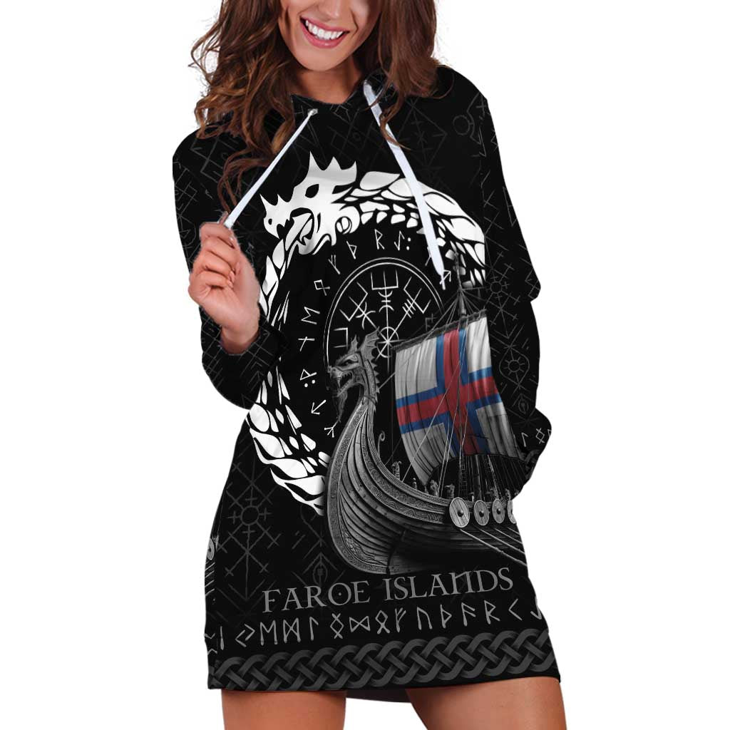 Faroe Islands Viking Drakkar Hoodie Dress Viking Blood - Wonder Print Shop