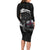 Faroe Islands Viking Drakkar Long Sleeve Bodycon Dress Viking Blood - Wonder Print Shop