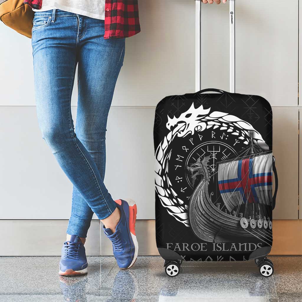 Faroe Islands Viking Drakkar Luggage Cover Viking Blood - Wonder Print Shop