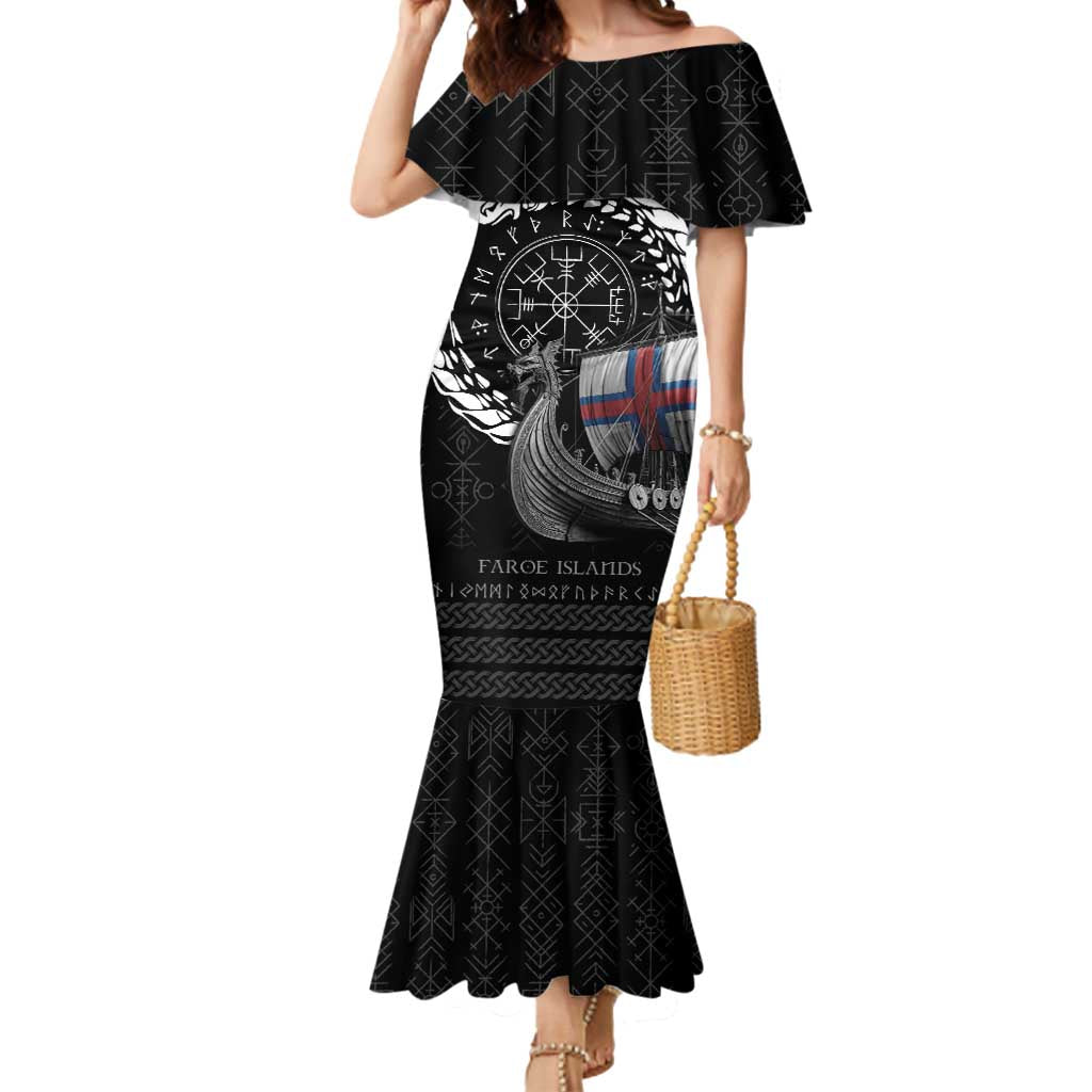 Faroe Islands Viking Drakkar Mermaid Dress Viking Blood - Wonder Print Shop
