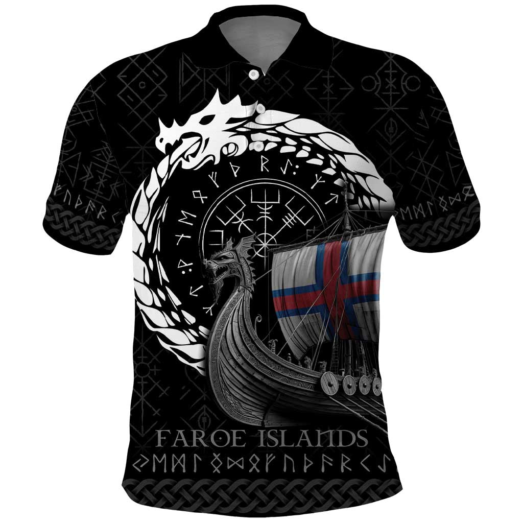 Faroe Islands Viking Drakkar Polo Shirt Viking Blood - Wonder Print Shop