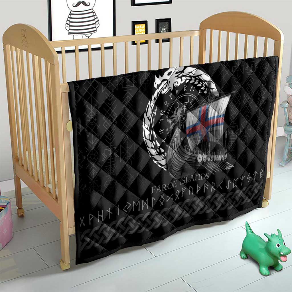 Faroe Islands Viking Drakkar Quilt Viking Blood - Wonder Print Shop