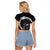 Faroe Islands Viking Drakkar Raglan Cropped T Shirt Viking Blood - Wonder Print Shop