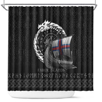Faroe Islands Viking Drakkar Shower Curtain Viking Blood - Wonder Print Shop