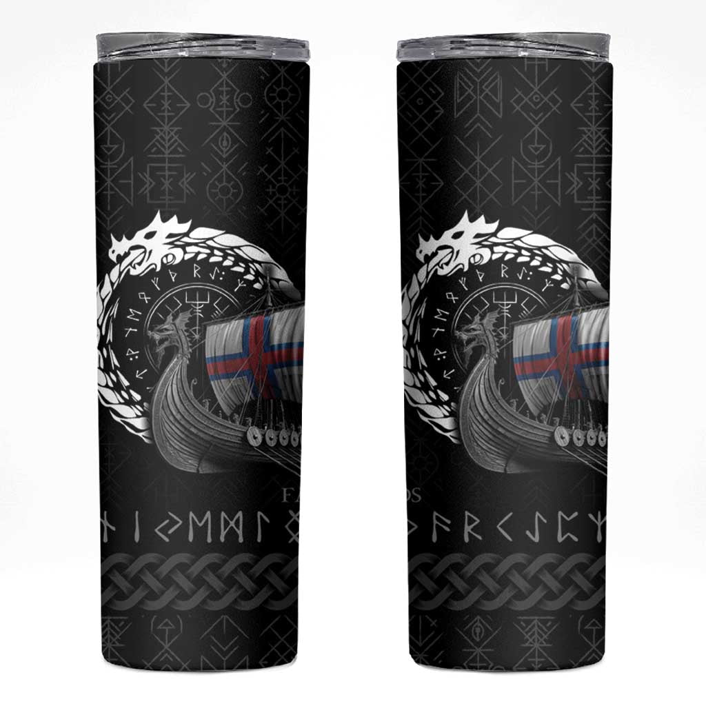 Faroe Islands Viking Drakkar Skinny Tumbler Viking Blood - Wonder Print Shop