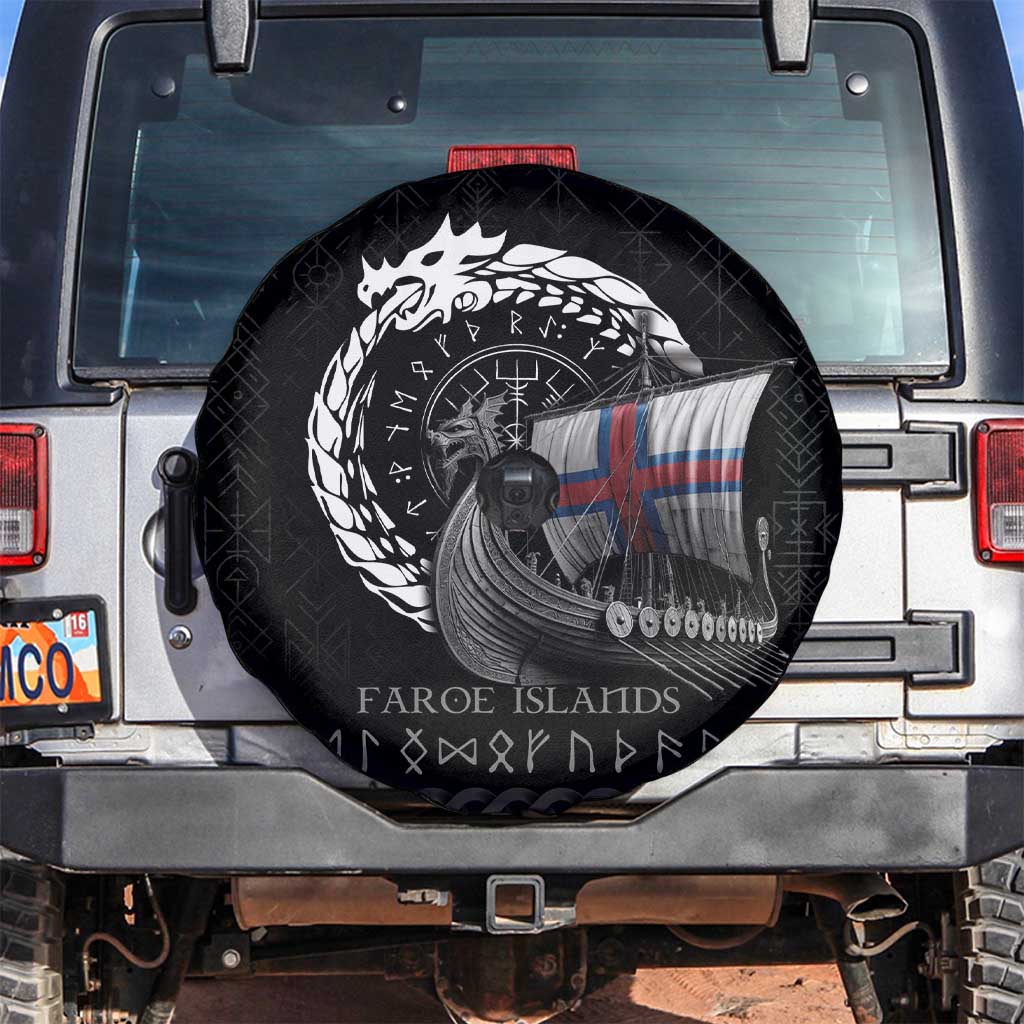 Faroe Islands Viking Drakkar Spare Tire Cover Viking Blood - Wonder Print Shop