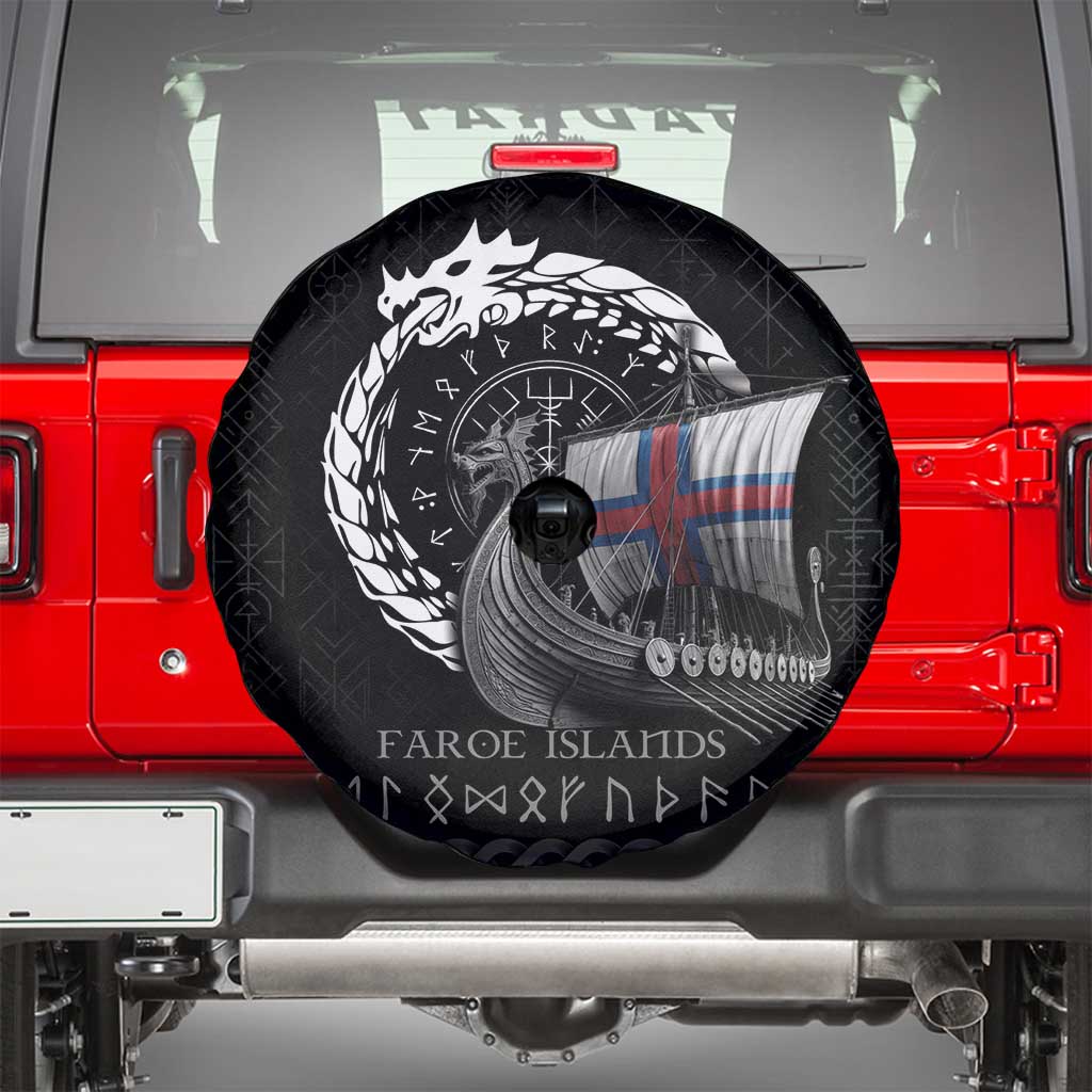 Faroe Islands Viking Drakkar Spare Tire Cover Viking Blood - Wonder Print Shop